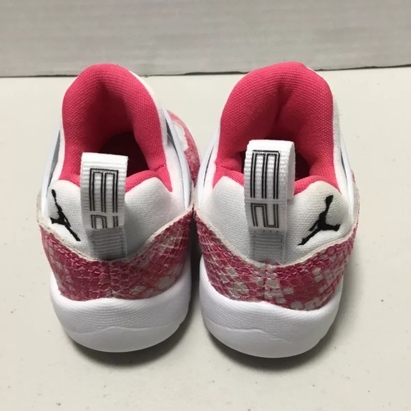 AIR JORDAN 11 RETRO LITTLE FLEX TD "WATERMELON" INFANT SZ. 4c BQ7104-106 - Picture 7 of 11